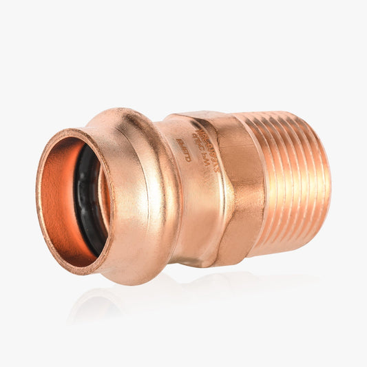 1" Press Copper x 1" Male Threaded Adapter (Lead Free) - Tradewinds Water Filtration