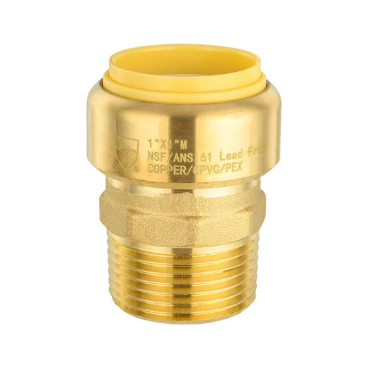 1" x 1" M Push Fit Male Adapter - Tradewinds Water Filtration