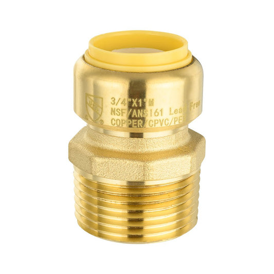 3/4" x 1" M Push Fit Male Adapter - Tradewinds Water Filtration