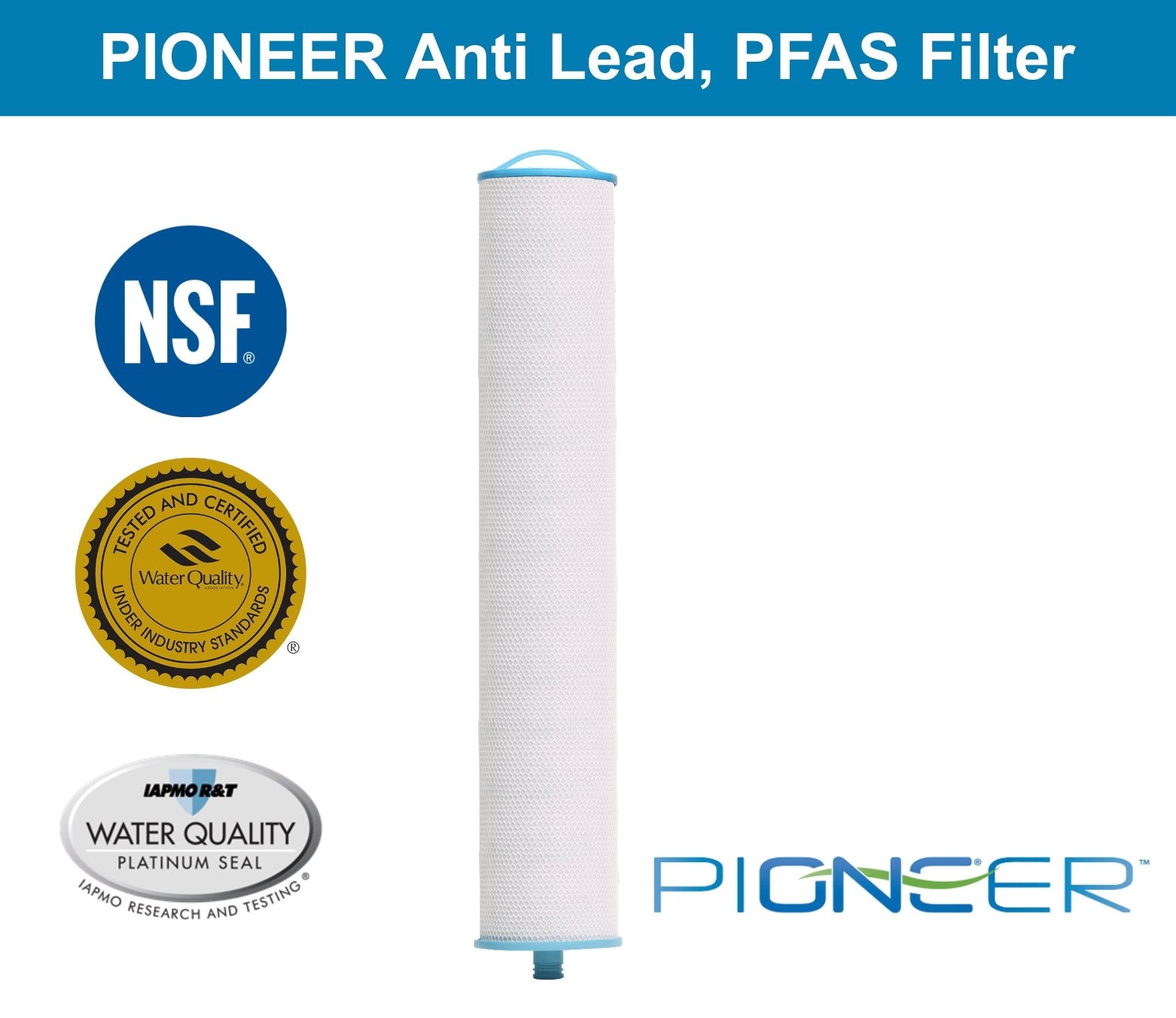 PFOA/PFOS Water Filtration Cartridge - Removes PFAS & Lead