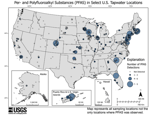 At least 45% of the nation’s tap water is estimated to have one or more types of the chemicals known as per- and polyfluorinated alkyl substances, or PFAS - Tradewinds Water Filtration