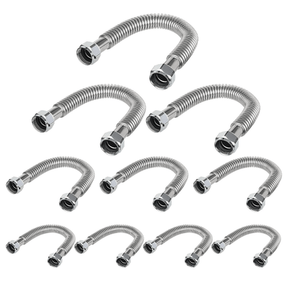 1" FIP x 1" FIP x 18" SS Corrugated Hose - Tradewinds Water Filtration