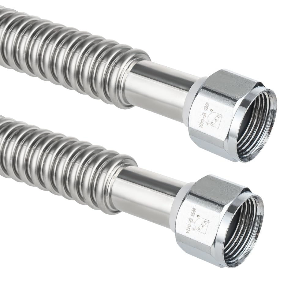 1" FIP x 1" FIP x 24" SS Corrugated Hose - Tradewinds Water Filtration