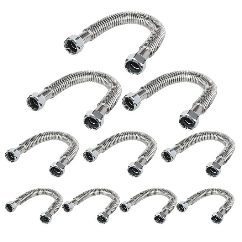 1" FIP x 1" FIP x 24" SS Corrugated Hose - Tradewinds Water Filtration