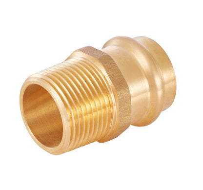 1" Press x 1" Male Brass Adapter (Lead Free) - Tradewinds Water Filtration