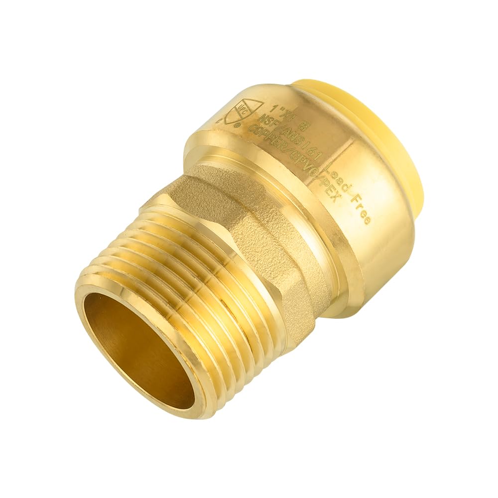 1" x 1" M Push Fit Male Adapter - Tradewinds Water Filtration