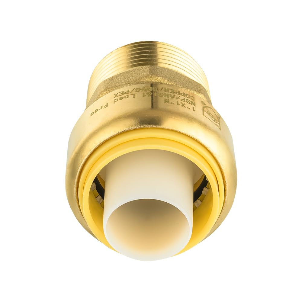 1" x 1" M Push Fit Male Adapter - Tradewinds Water Filtration