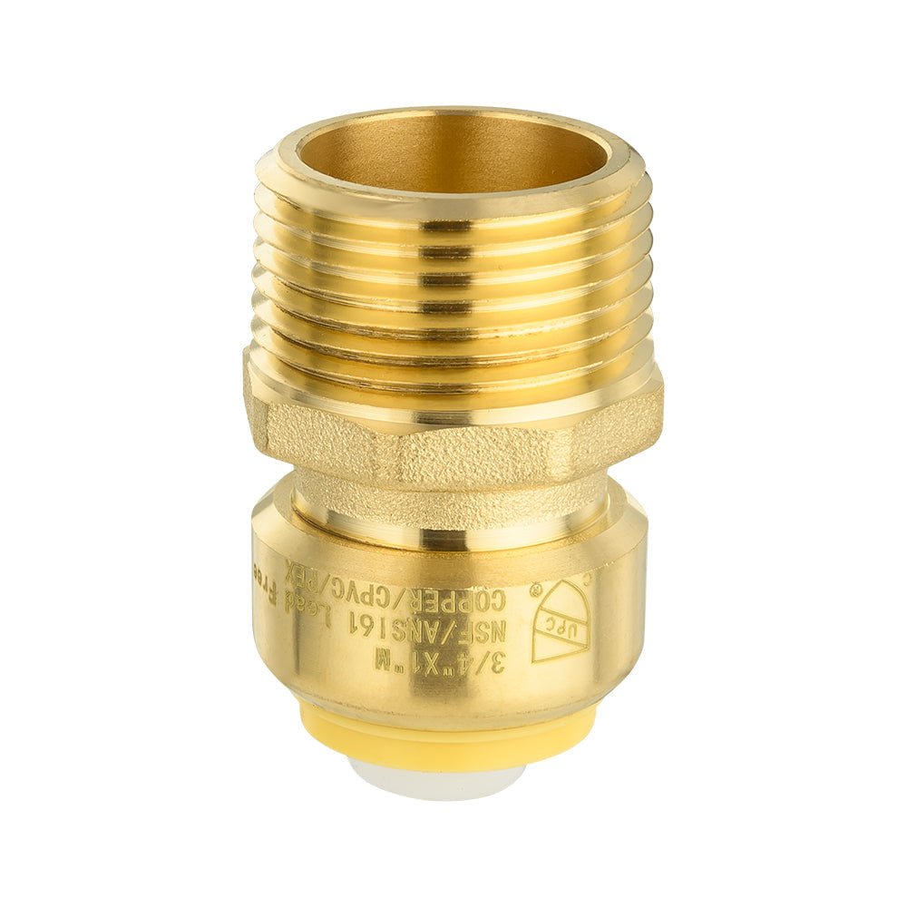 3/4" x 1" M Push Fit Male Adapter - Tradewinds Water Filtration