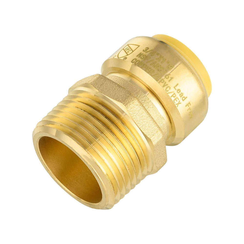 3/4" x 1" M Push Fit Male Adapter - Tradewinds Water Filtration