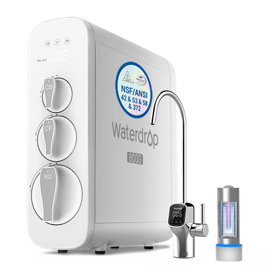 800 GPD Tankless RO System with UV Sterilizing Light - Waterdrop G3P800 - Tradewinds Water Filtration