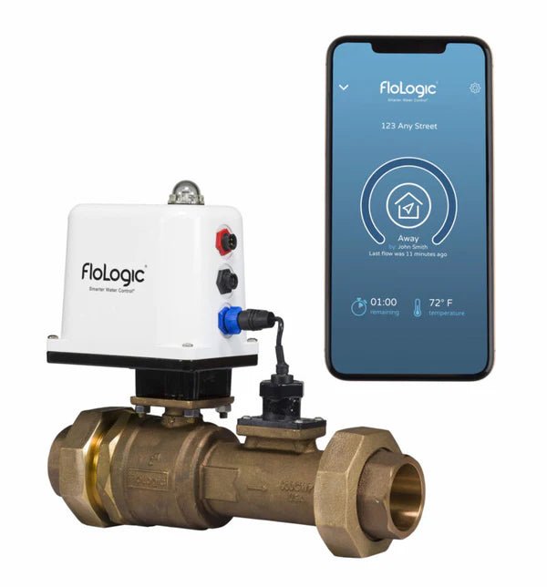 FloLogic 2 - Inch Smart Leak Detector & Shutoff Valve with Gateway Connect - Tradewinds Water Filtration