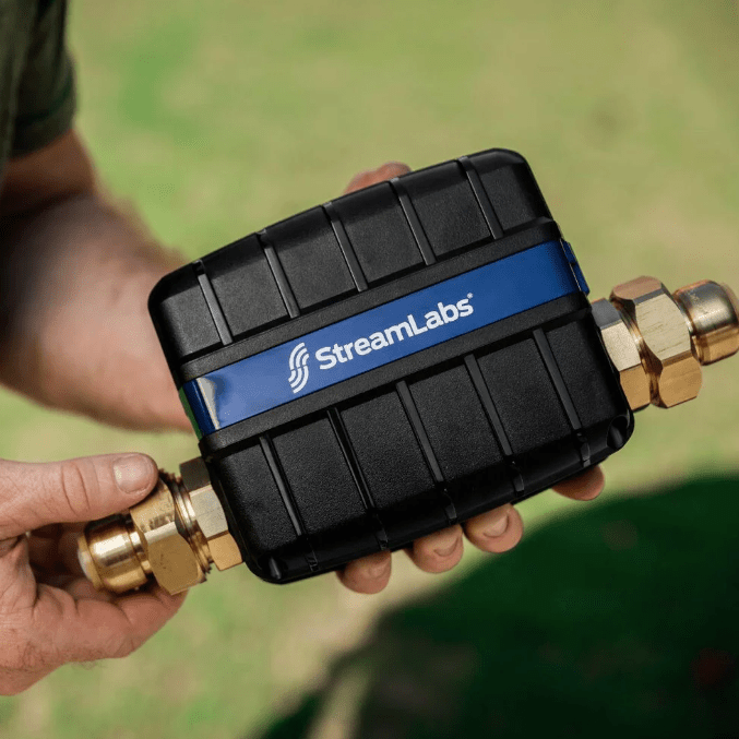 StreamLabs Control - Smart Water Leak Detector with Automatic Shut - Off Valve - Tradewinds Water Filtration