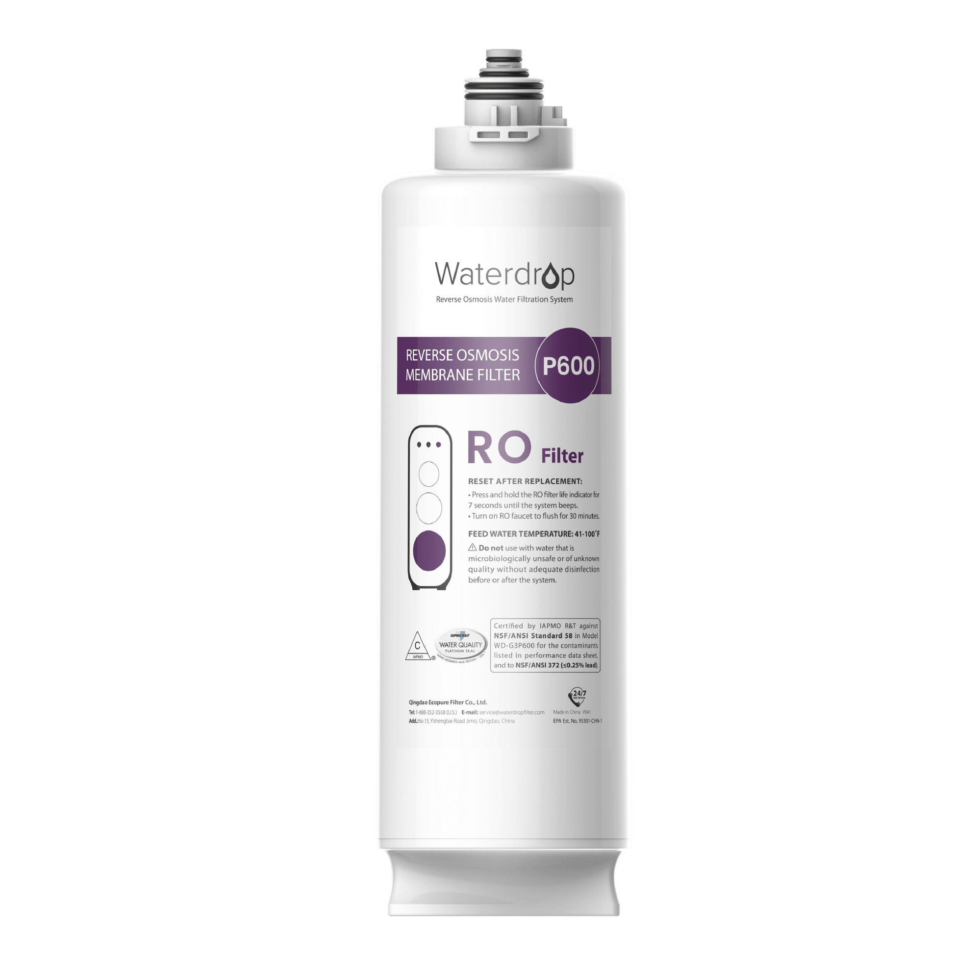 WD-G3P600-RO Filter for Waterdrop G3P600 Reverse Osmosis System | 600GPD - Tradewinds Water Filtration